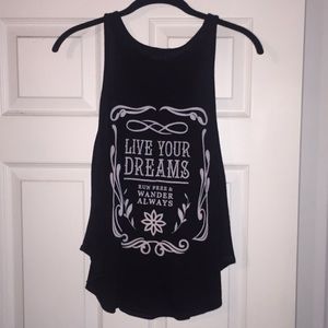 “Live Your Dreams Run Free&Wander Always” tank top